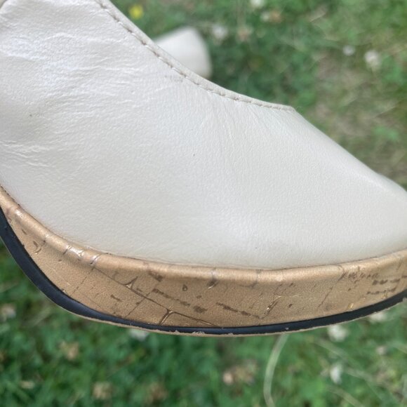 Open Toe Platform Pump, Women's Size 2.5, Cream - Picture 5 of 7